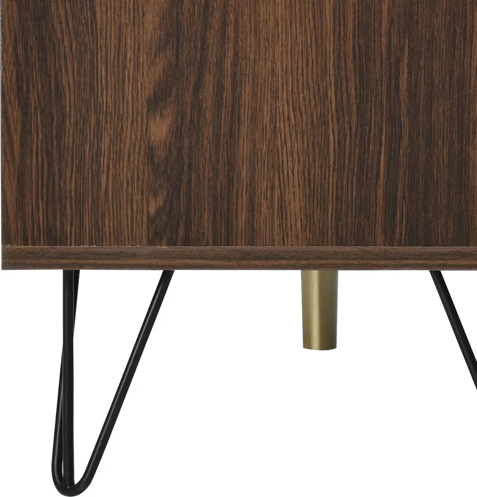 Commode Sideboard Design 3 Portes 120cm Grand Volume pour la Chambre