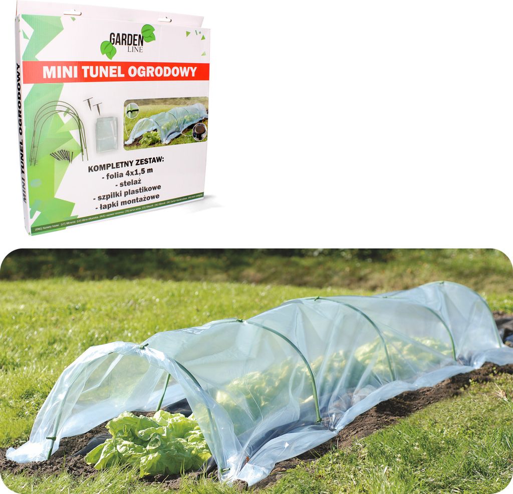 Mini Garten Gewächshaus Folie Tunnel Gartenstangen Folie Produktbild 17