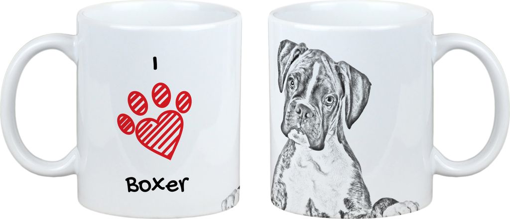 Boxer, Deutscher Boxer III - Tasse mit Hund, entzückende Tasse mit Grafik, Geschenk mit Ihrem Foto von der Marke Art-Dog