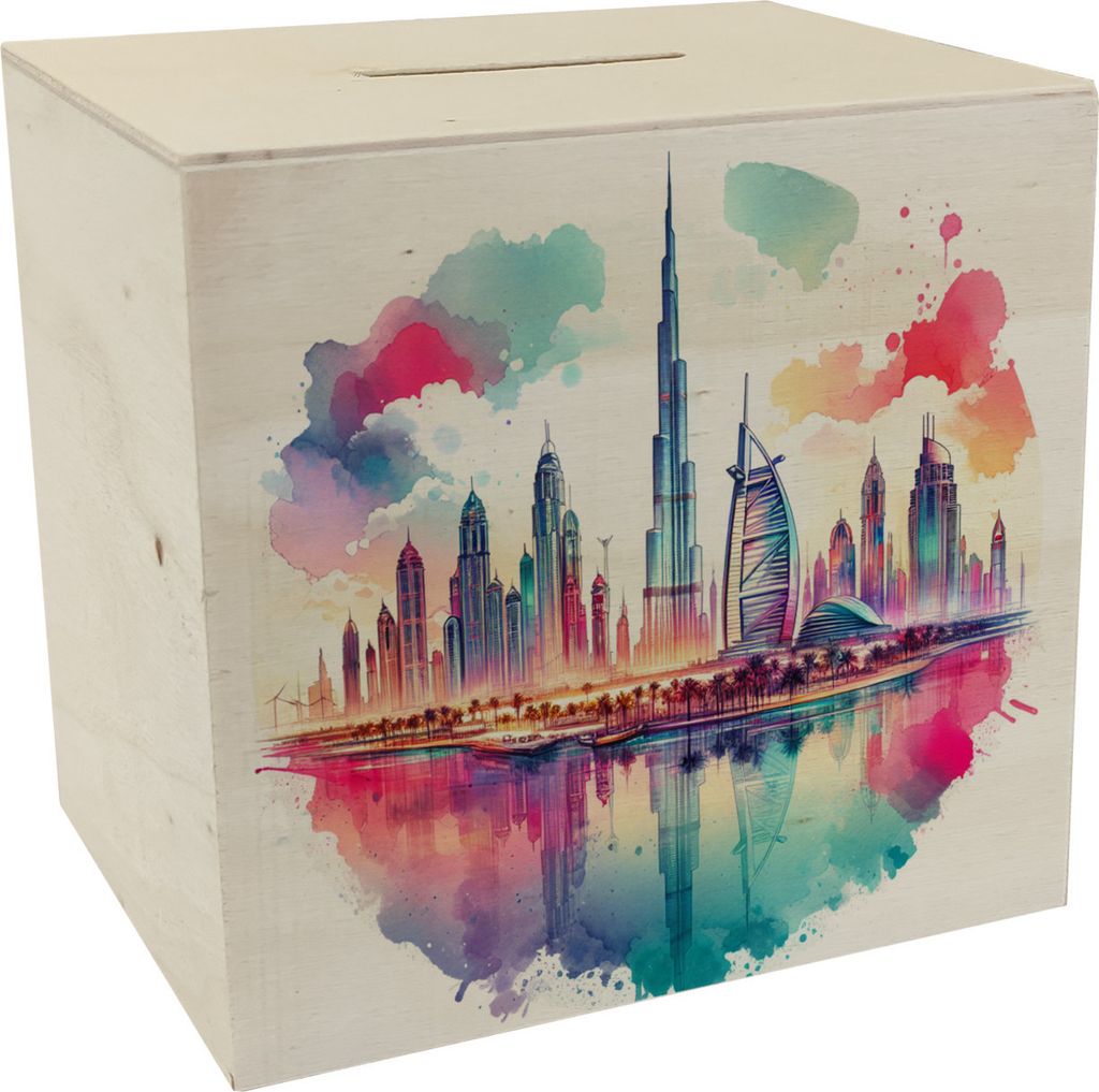 Dubai Spardose aus Holz