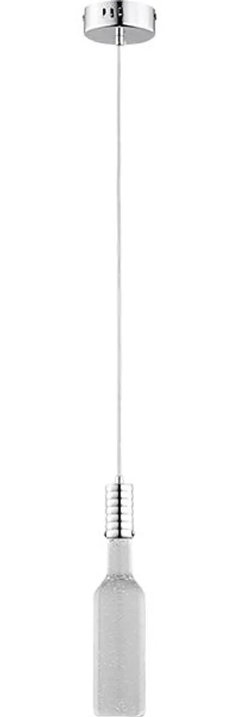Suspension LED Alfa BOTTLE chromée 3W blanc neutre 300lm design fin