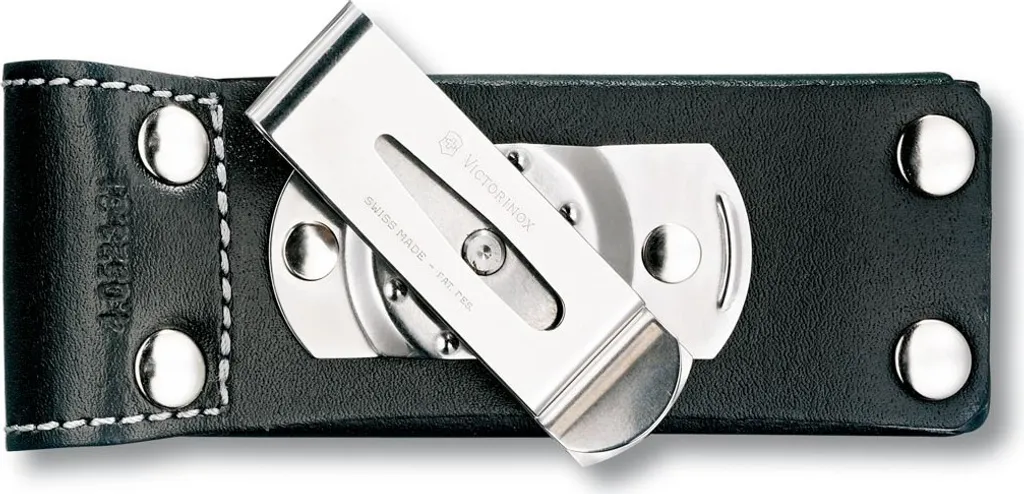 Fini les pertes : Etui cuir noir sécurisé 4.0523.31 pour couteau suisse