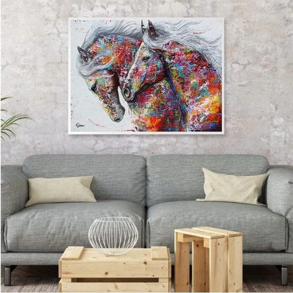 Peinture Diamant Cheval DIY - Kit Anti-Stress Complet pour Débutant Zen