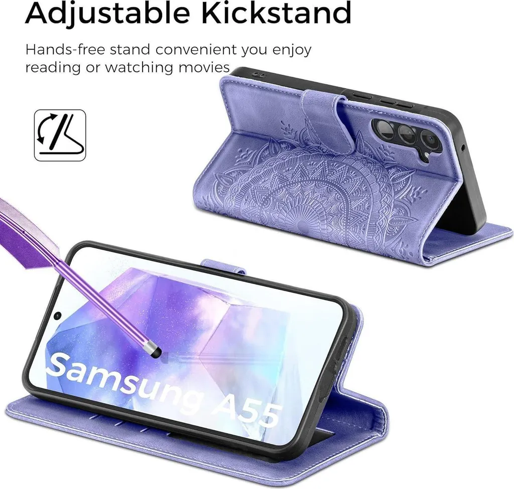 Loyhee Cover per Samsung Galaxy A54 5G, Elegante Custodia Flip in Pelle PU con [RFID Blocking