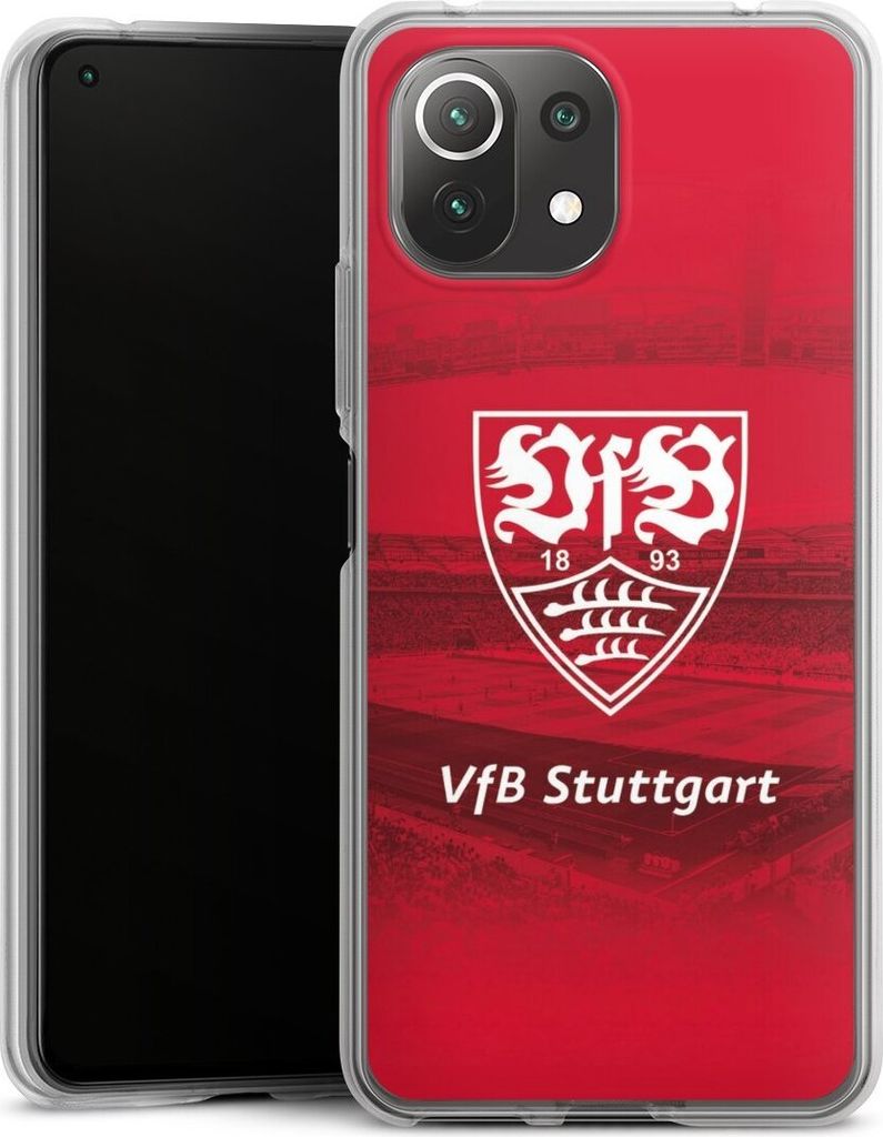 DeinDesign Handyhülle für Xiaomi Mi 11 Lite 5G Silikon Hülle Case Smartphone Schutzhülle Offizielles Lizenzprodukt Stadion VfB Stuttgart