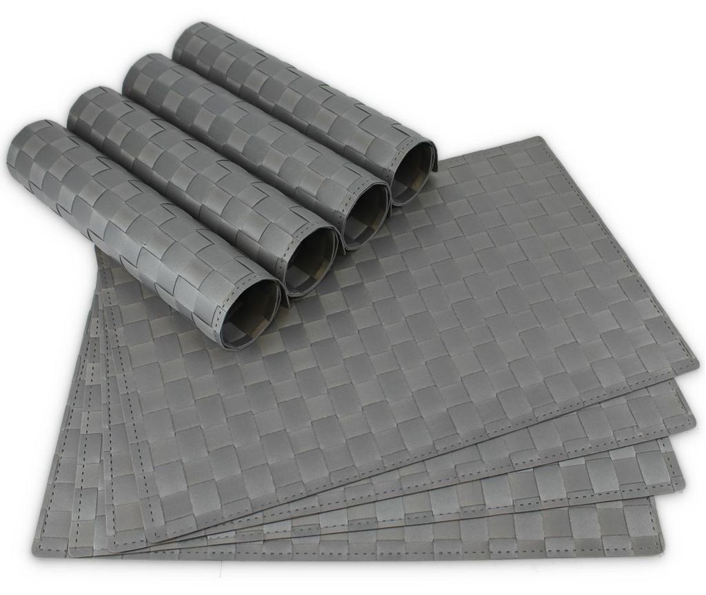 Tovagliette MODERN set di 8 grigio come tovagliette da Immagine del prodotto 