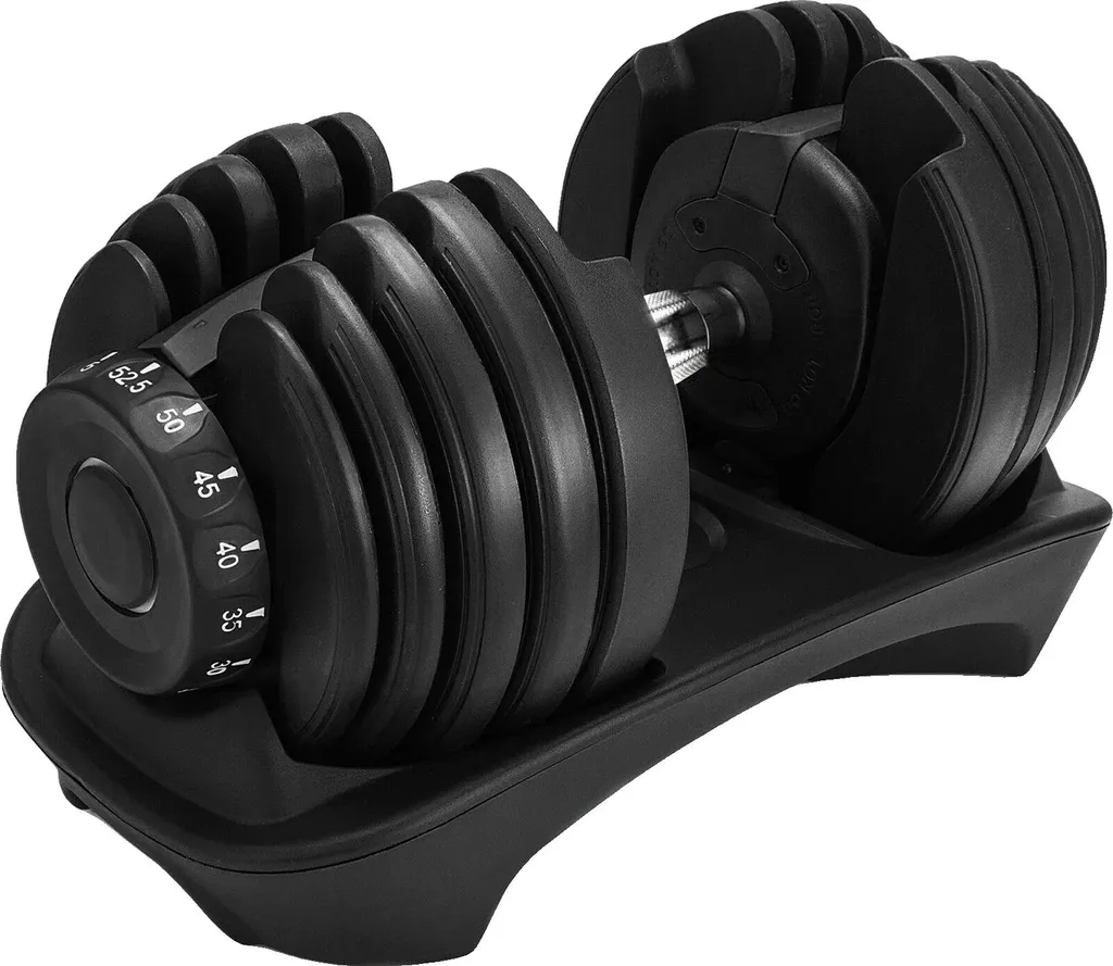 Haltères modulables 90 lbs - Équipement musculation maison gain de place