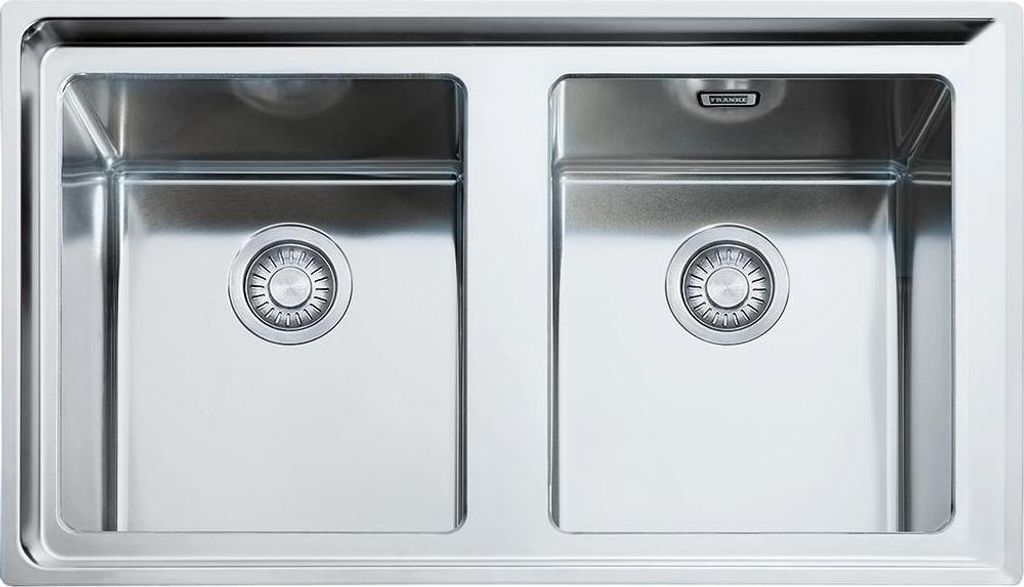 Franke NPX 620, Aufsatzwanne, Rechteckig, Edelstahl, Edelstahl, 2 Becken, Rechteckig