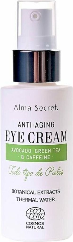 Alma Secret Eye Cream Antiedad Con Aguacate, Té Verde y Cafeína Botanica