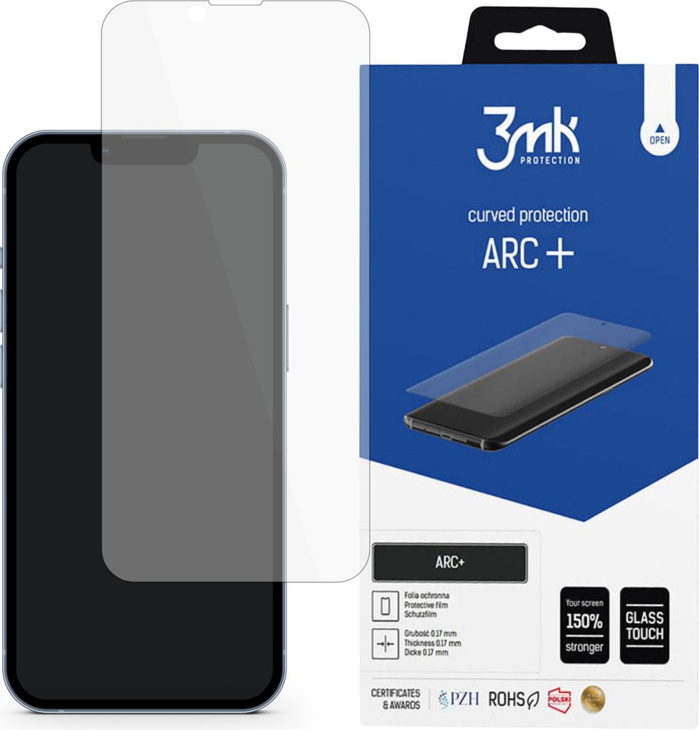 Schützende, selbstheilende Folie für Apple iPhone 16E - 3mk ARC+