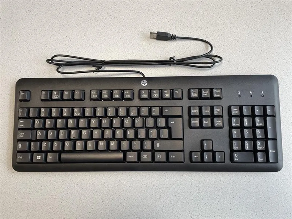 Clavier de Bureau HP 672647-L33 Interface USB Noir Standard Azerty