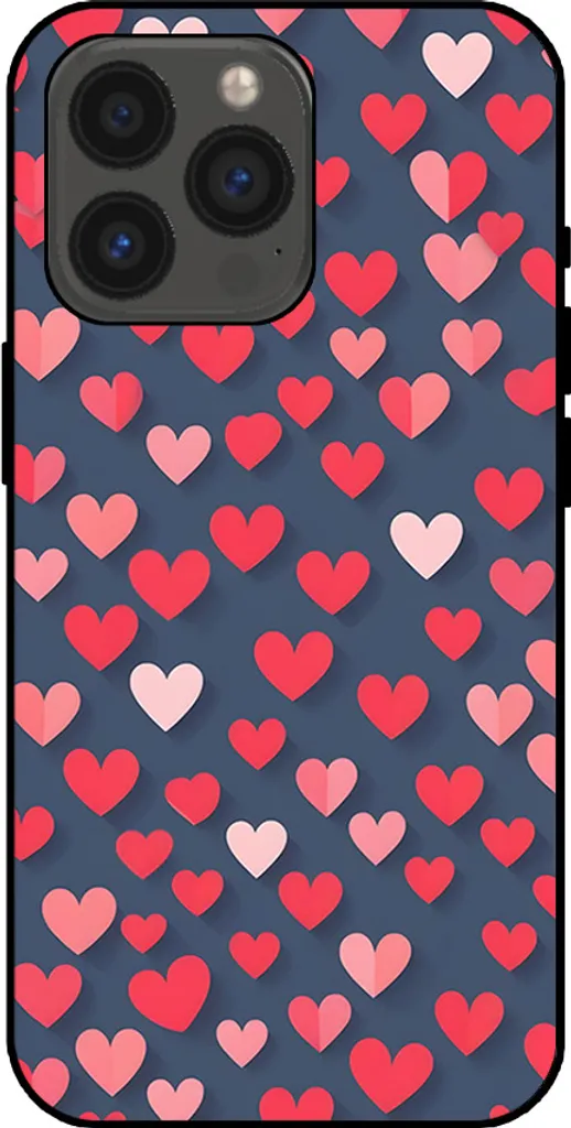 Cover iPhone 13 Pro Cuori Rosa Rossi Smartphonica - Design Trendy TPU