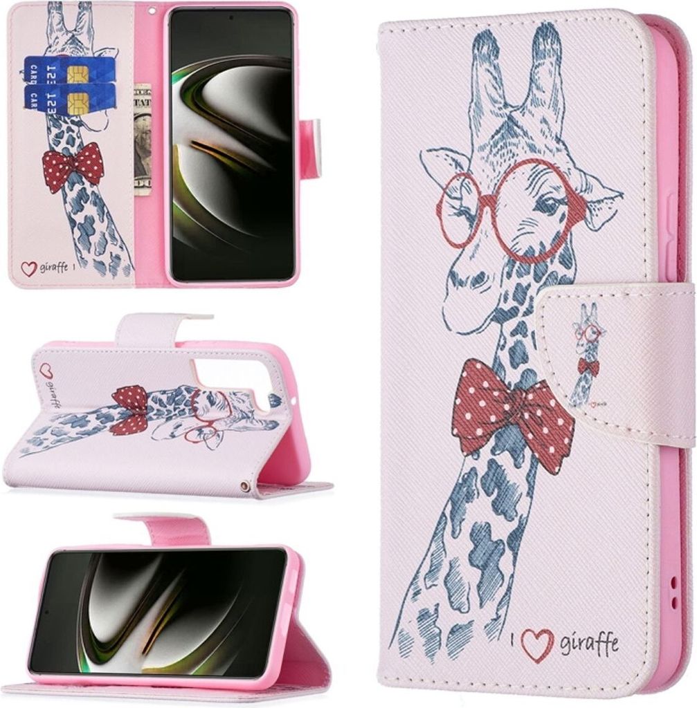 König Design Hülle kompatibel mit Samsung Galaxy S22 5G Kunstleder Handyhülle - Handy Case Reh