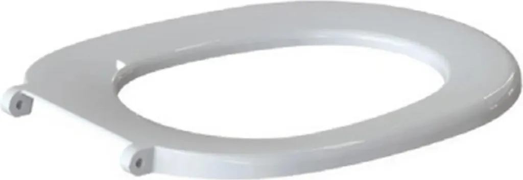 MKW Sedile WC senza coperchio con cerniera in plastica QUICK, bianco, 1 pz.