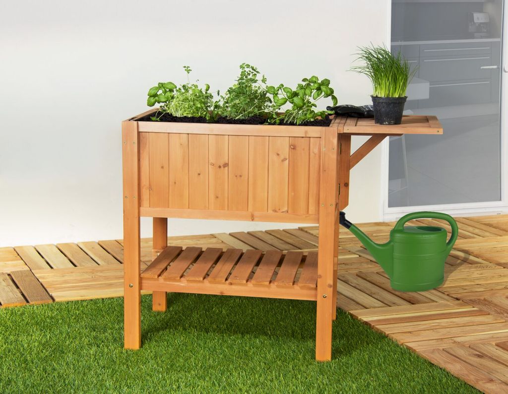 Hochbeet Beet FLORALIS aus Holz Höhe 80cm Inhalt 80 Liter 301220108-HE