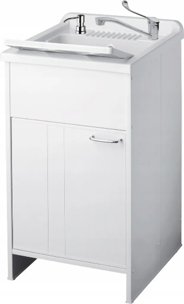 ADGO Évier Armoire avec Distributeur Médical de Savon Inox 60x50 cm
