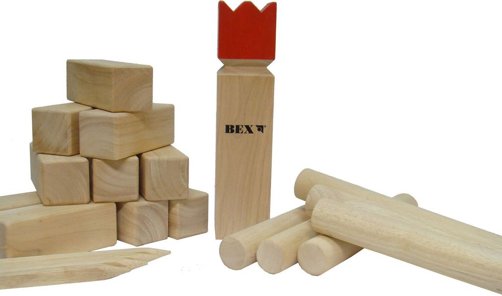 Bex Kubb Viking Original Gummiholz - Red King Produktbild 7