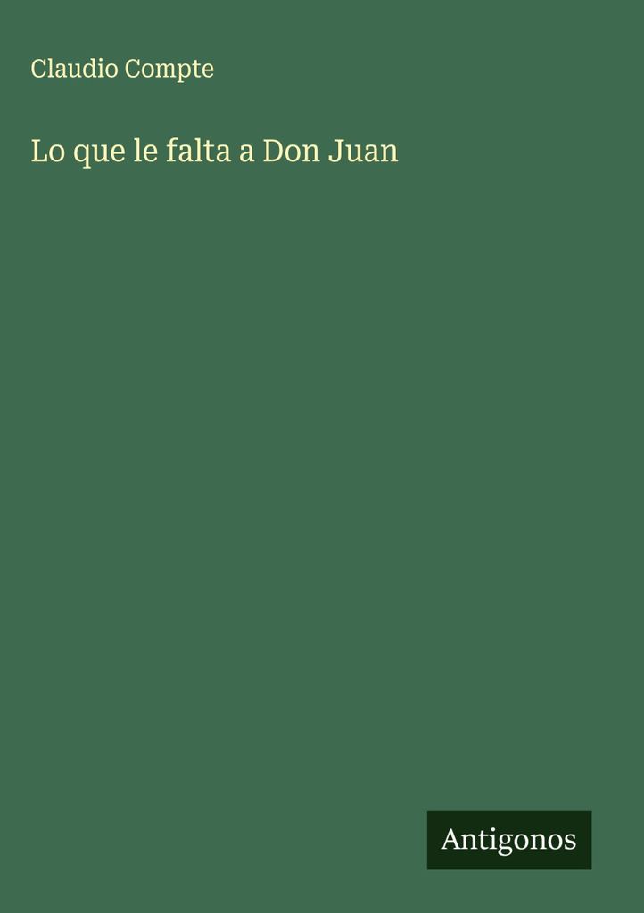 Was Don Juan fehlt