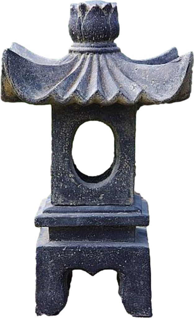 Schöne Laterne aus Steinguss perfekt für den Garten den Vorgarten oder die Terrasse ist Frostfest Witterungsbeständig und Neu 70cm H, AP-GL03070