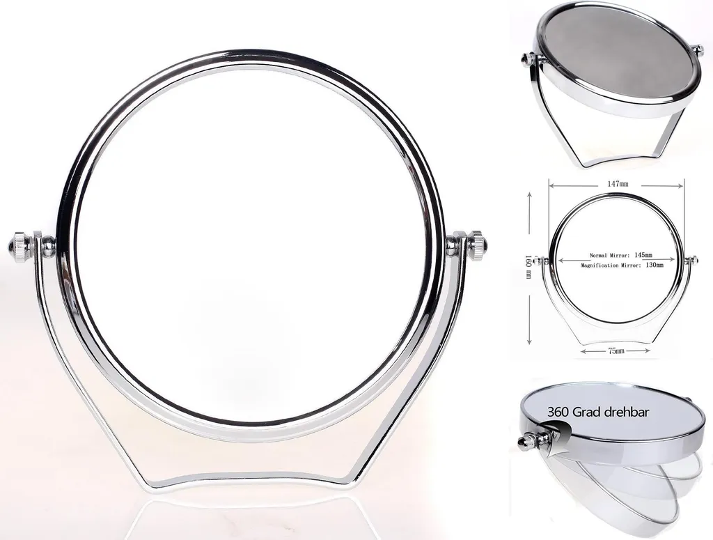 Miroir Grossissant 7x : Finissez-en avec le Maquillage Imprécis Argent