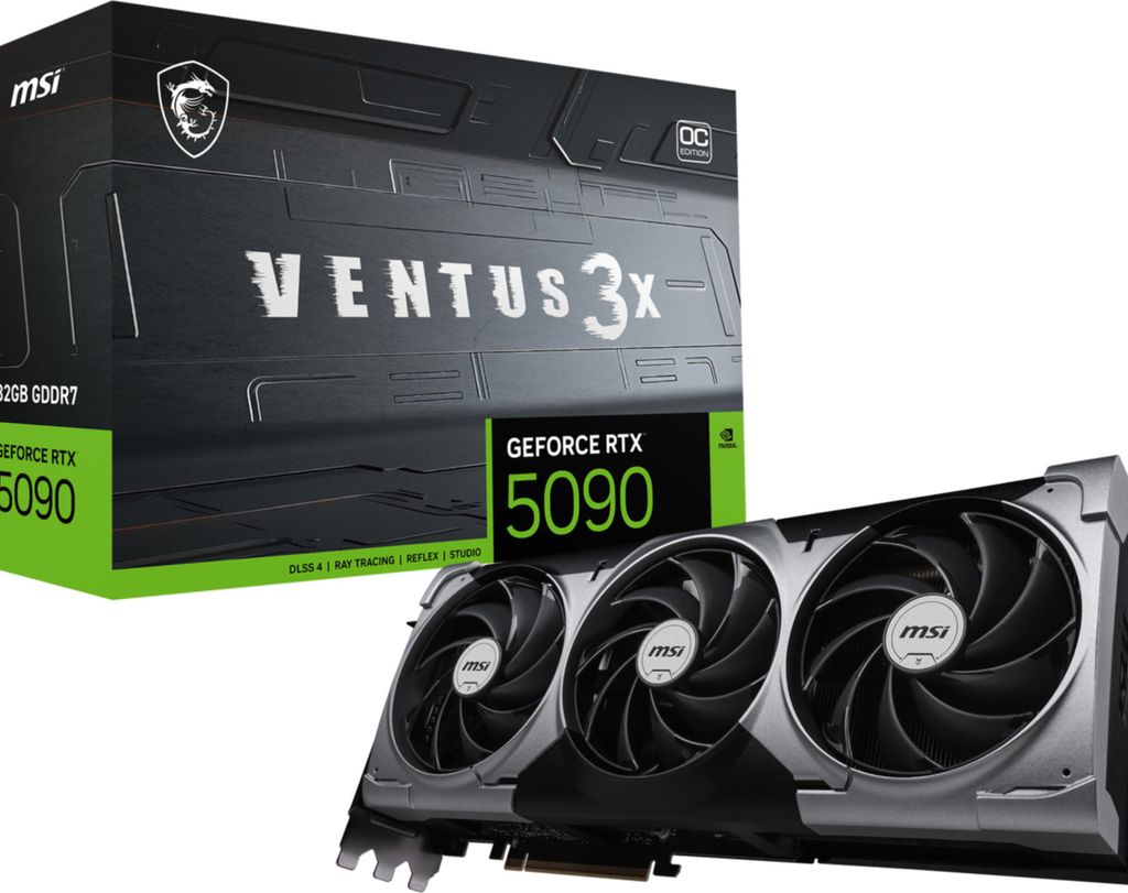 MSI VENTUS GEFORCE RTX 5090 32G 3X OC, GeForce RTX 5090, 32 Zdjęcie produktu 