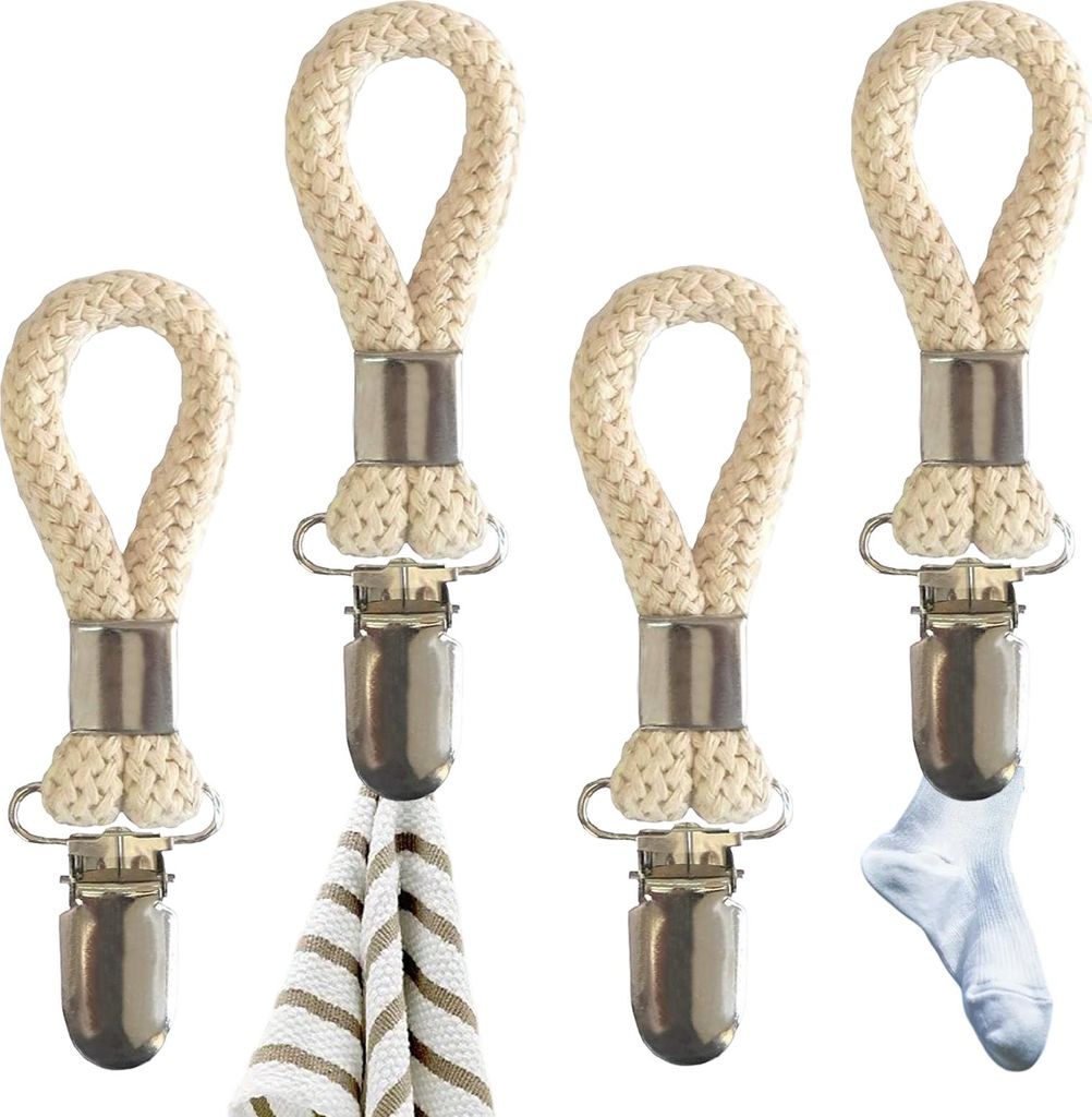 Sada 4 klipů na ručníky, klipy na ručníky 13 x 2,5 cm s Obrázek produktu 