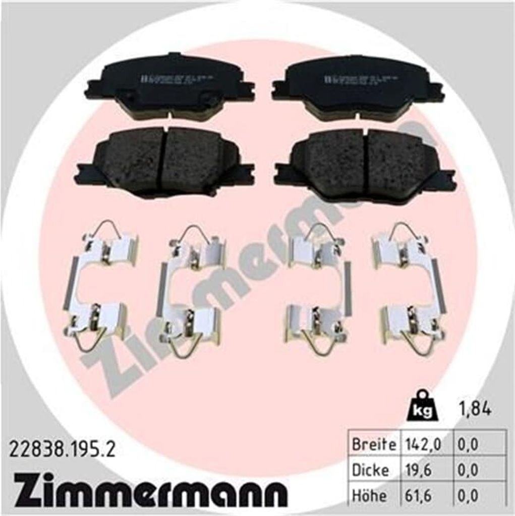 Zimmermann Bremsbeläge für Opel Insignia Produktbild 