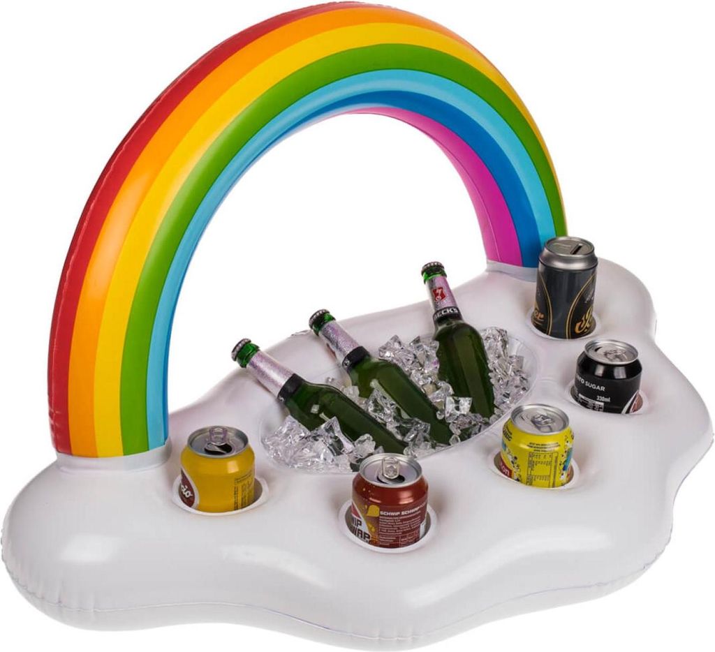 aufblasbarer Pool Bar Getränkehalter Regenbogen Poolbar Produktbild 