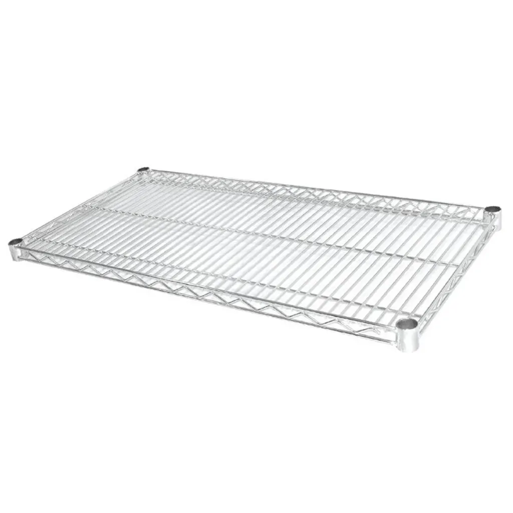 Étagères chromées Vogue 1525x457mm : robustesse et aération lot de 2