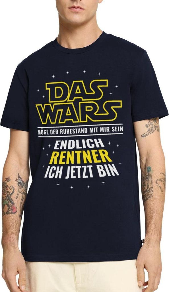 Spreadshirt Endlich Rentner Lustiger Ruhestand Spruch Männer Premium T-Shirt, XL, Navy