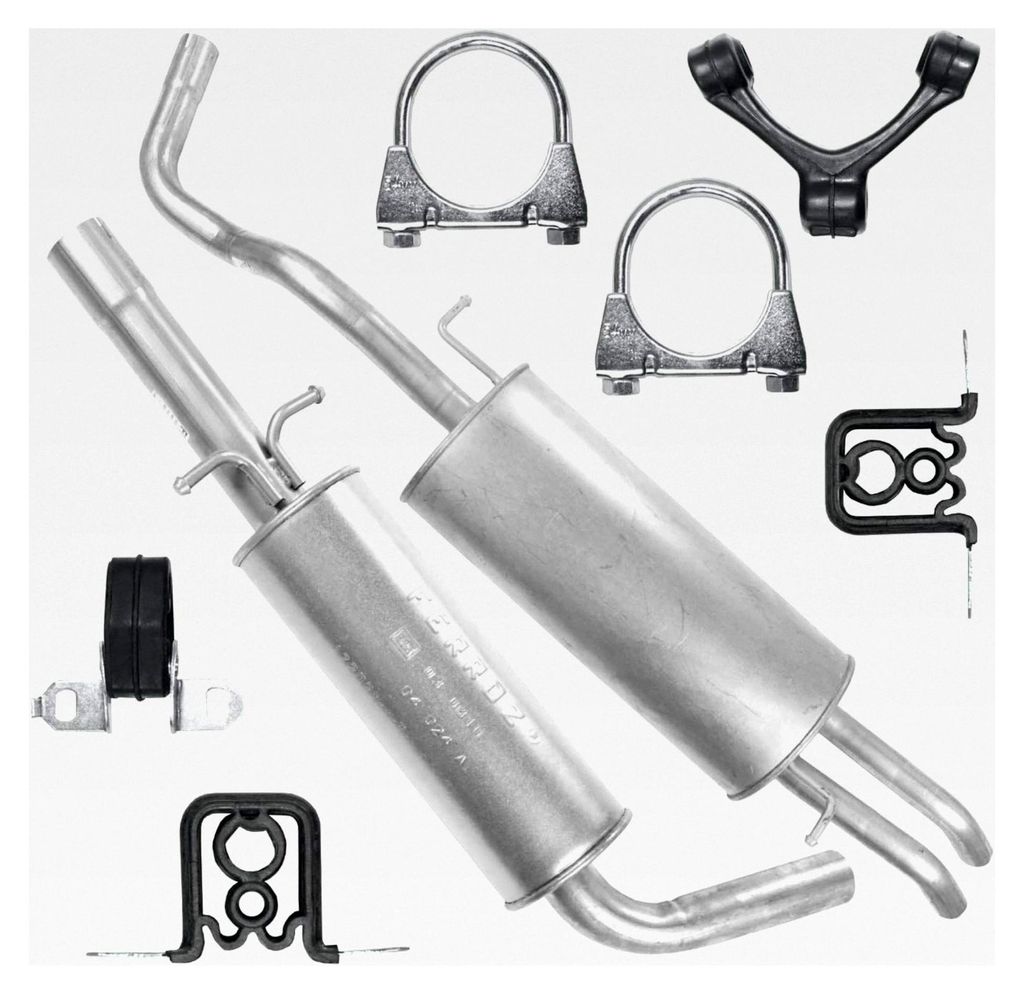Mitteltopf und Auspuff-Endtopf für Volkswagen Golf 4 IV 10.1997-07.2006 1.6 FSI 2.0i Kombi