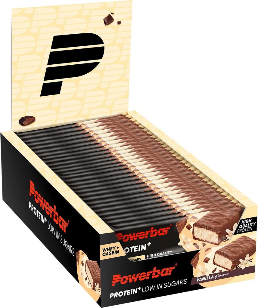 PowerBar Protein Plus Low Sugar (16 Riegel à 35g Box) - Produktbild 