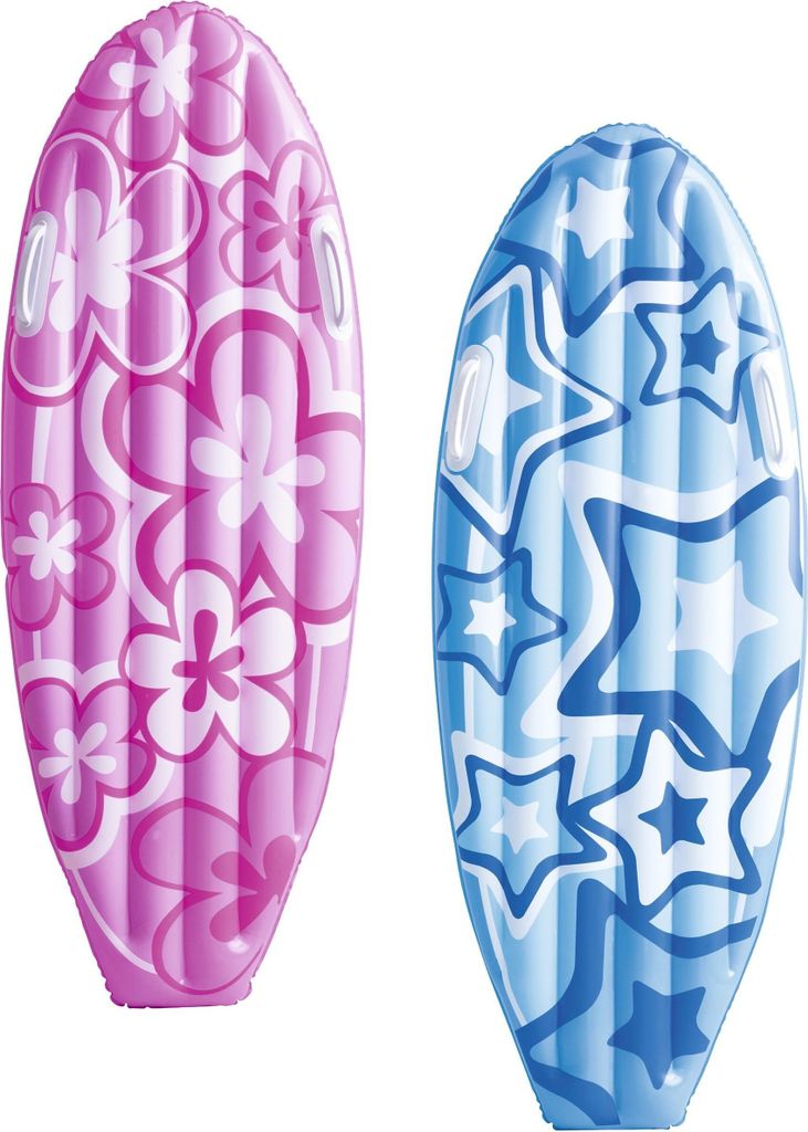 Bestway® Kinder-Surfboard Stars and Flowers 114 x 46 cm, Produktbild 