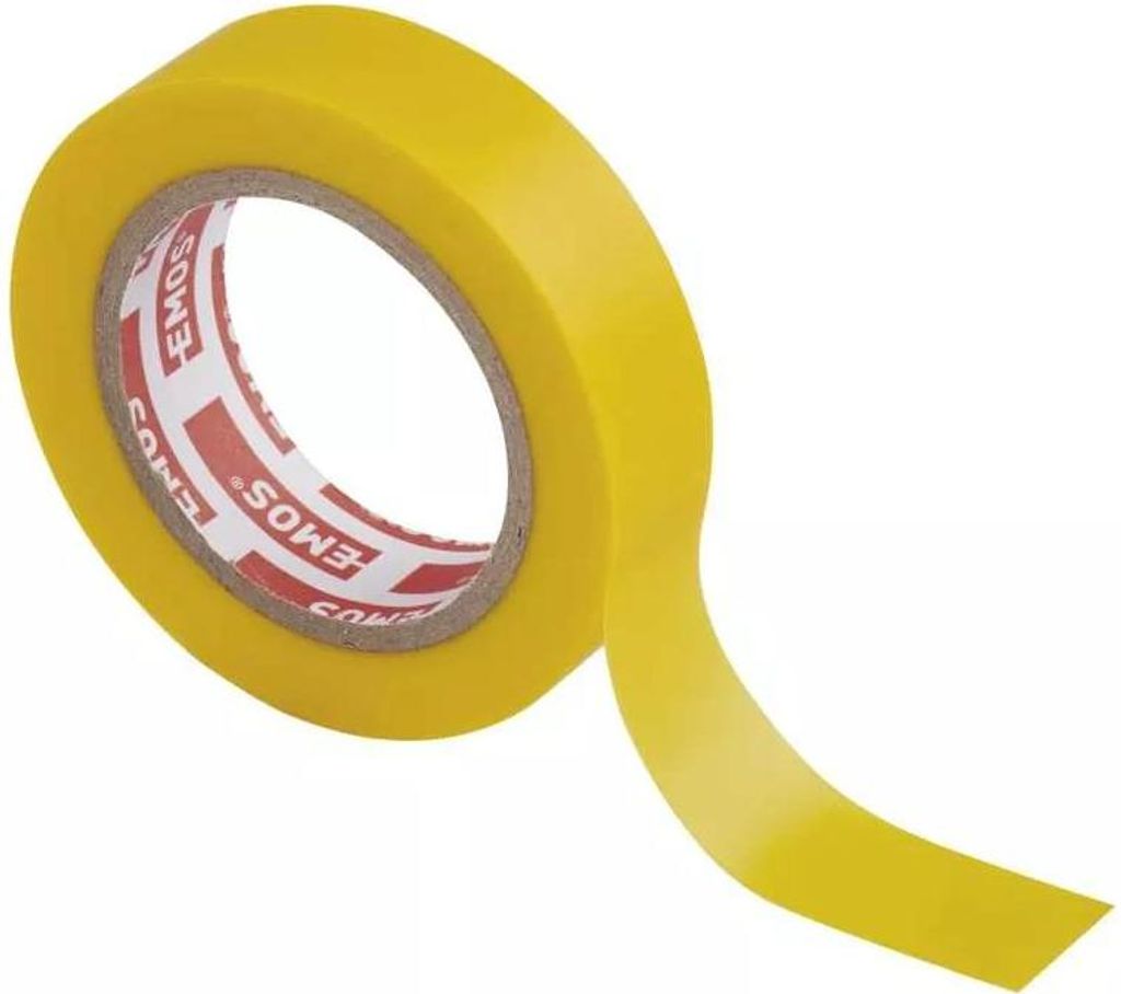 Rolle Gelb Elektriker Klebeband PVC Isolierband Isoband - 15mm x 10m