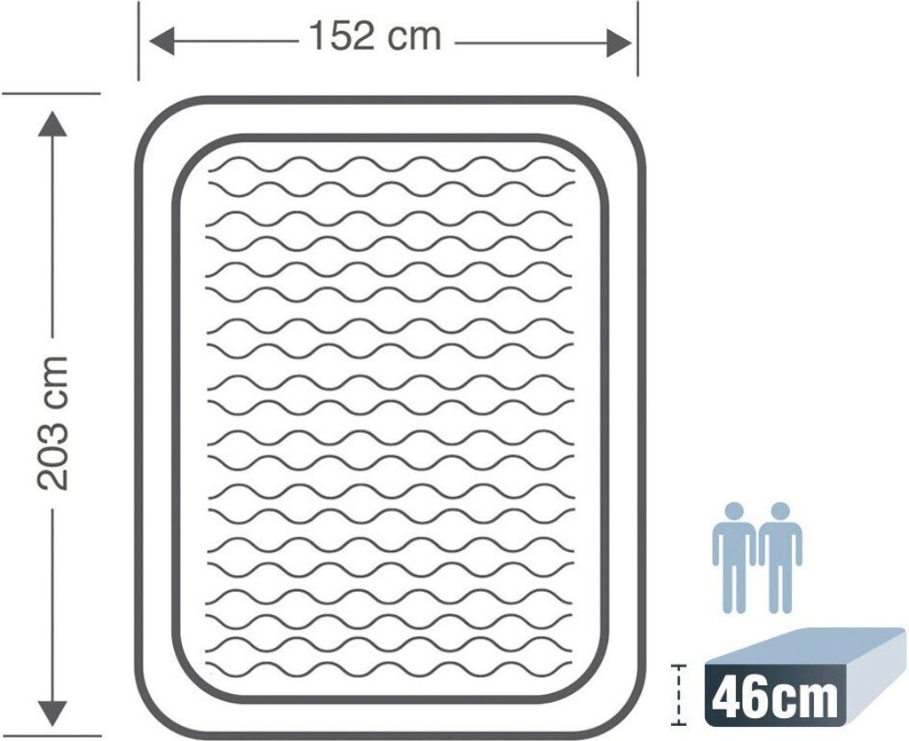 Materac welurowy z pompką 203 x 152 x 46 cm INTEX 64428ND Produktbild 11