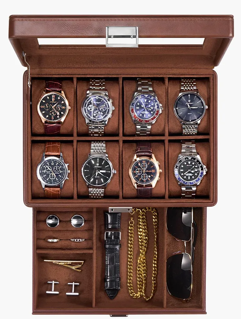 Coffret à montres vitré : fini la poussière et les rayures sur vos bijoux