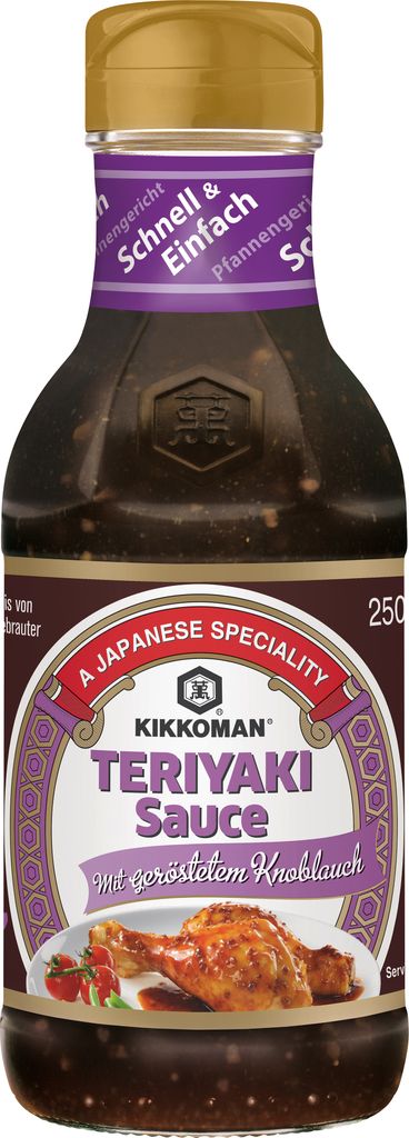 Kikkoman Teriyaki Knoblauch Sauce 250ml Produktbild 