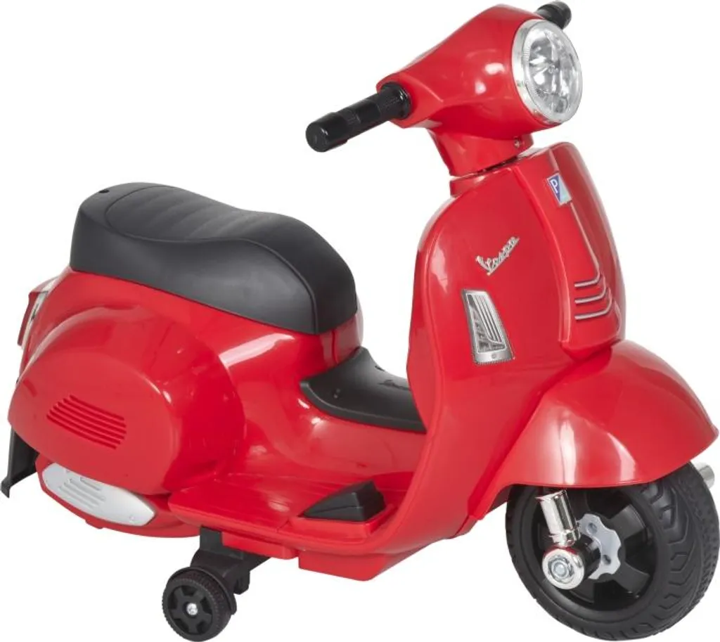 Moto électrique Vespa Fortuna Lai pour enfants 18-36 mois Rouge LED