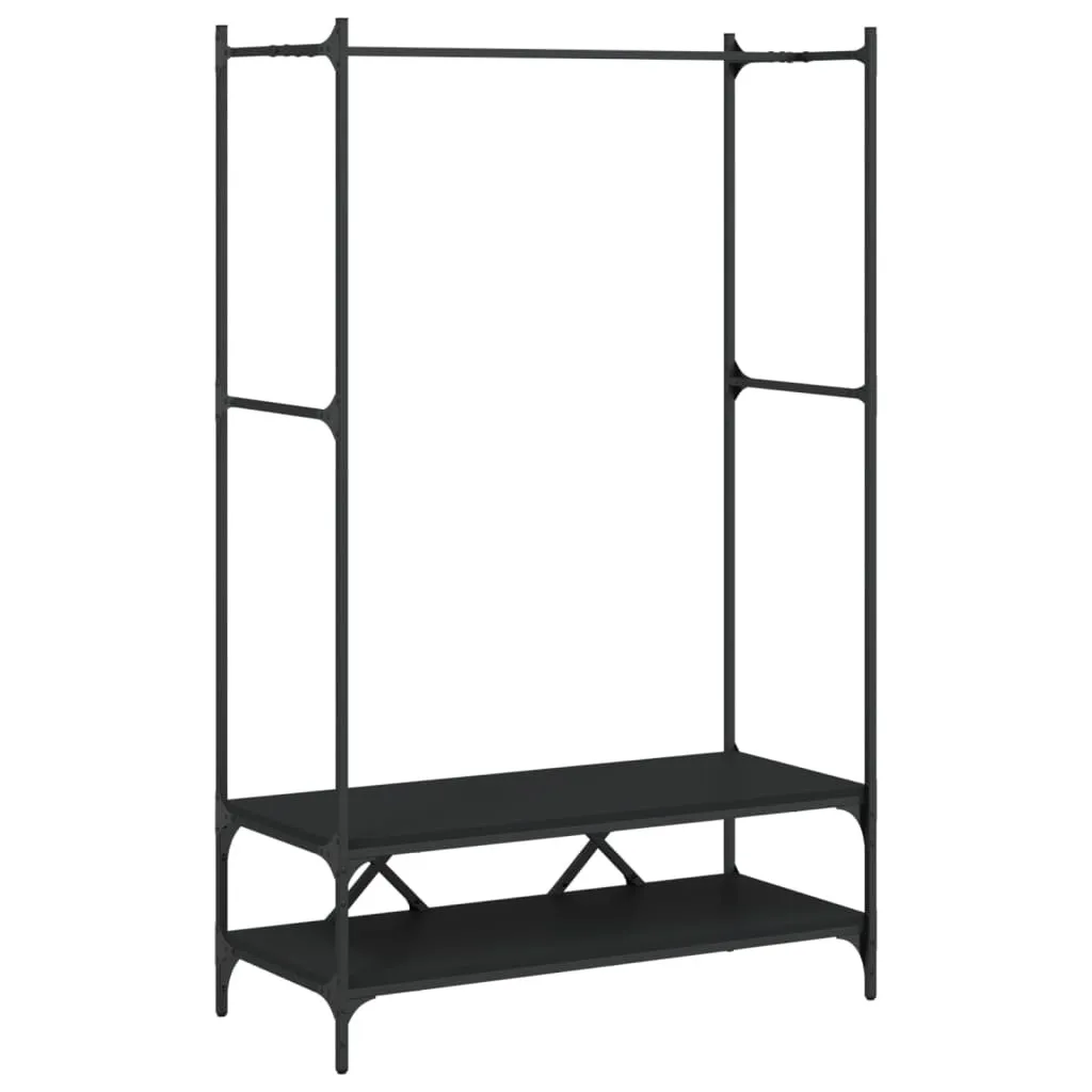 Appendiabiti Professionale Legno Nero | Stand Abiti Ufficio e Casa