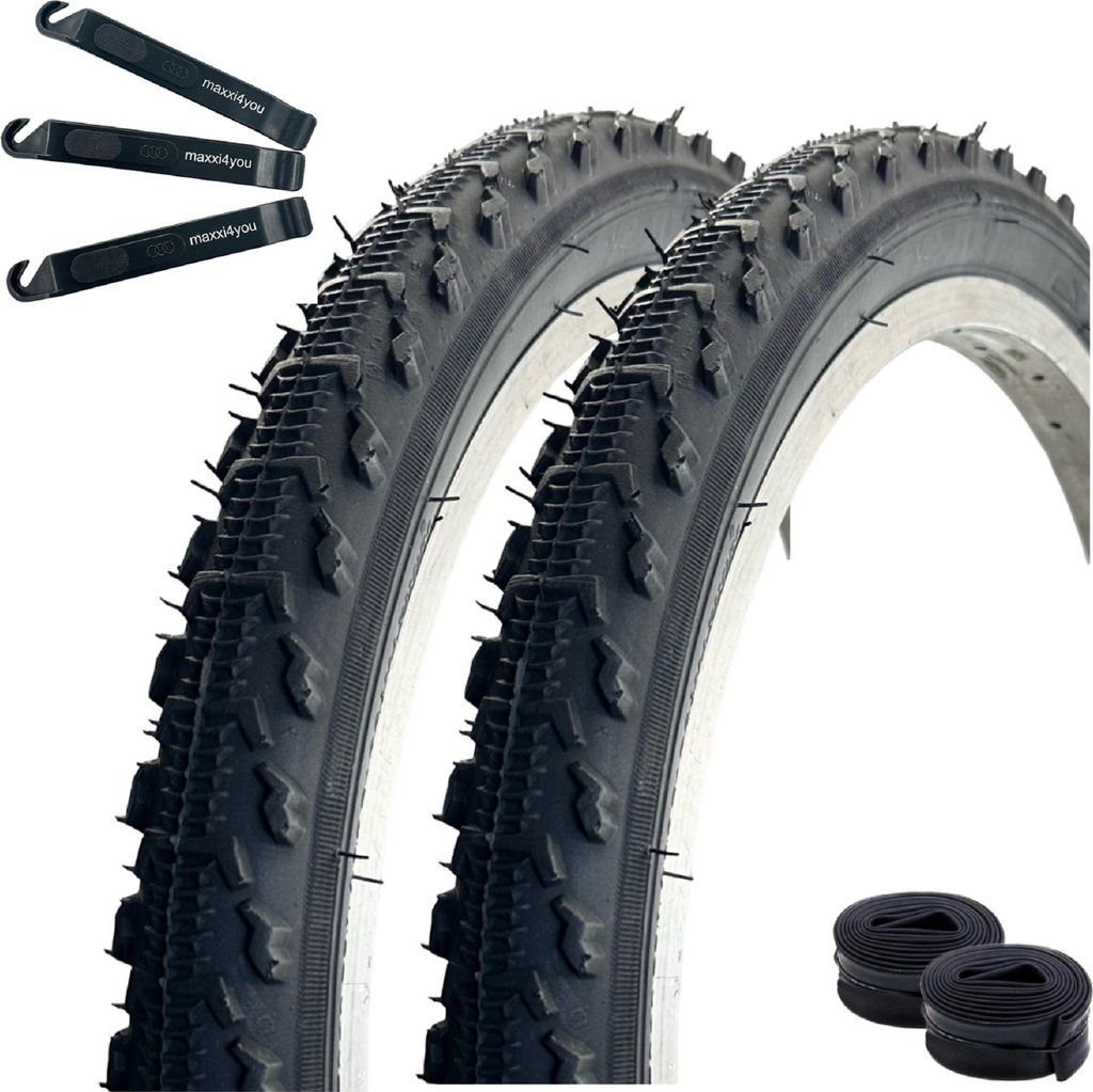 2 x VEE Rubber V185 20" Fahrradreifen Schwarz 50-406 (20 x Produktbild 1