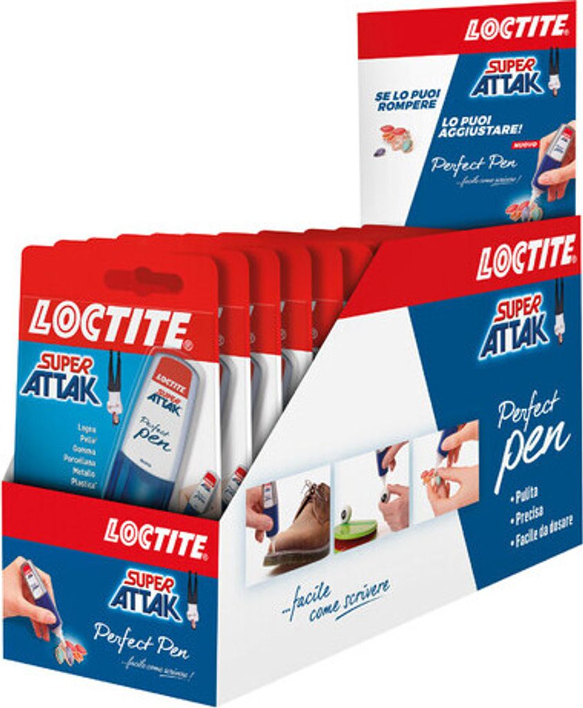Loctite Super Attak Perfect Pen, 3 g - Display 12 St.