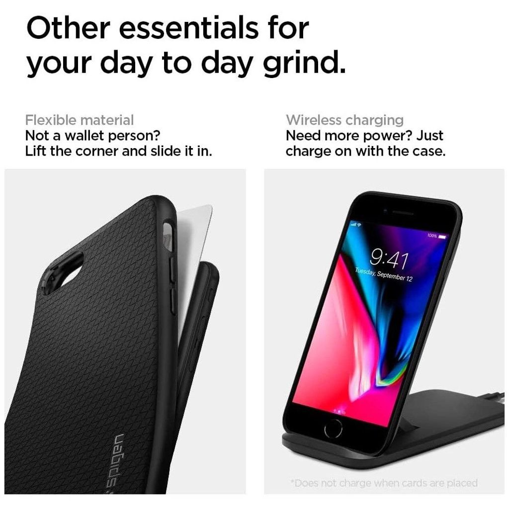Spigen Liquid Air, czarny - iPhone 7/8/SE (2020) Zdjęcie produktu 9