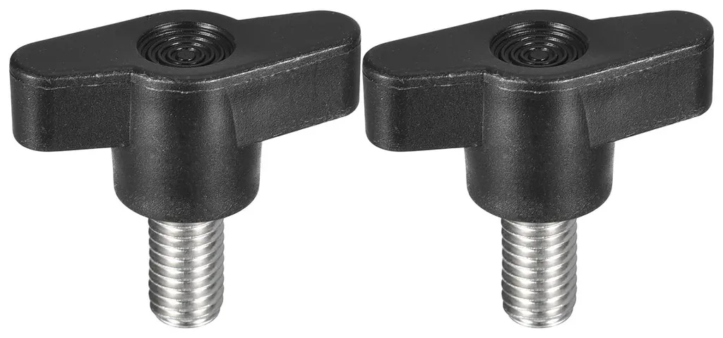 Bouton moleté M8 x 15 mm en inox 304 avec prise en T antidérapante