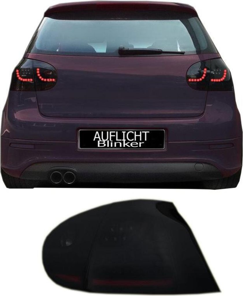 JOM LED Rückleuchten Heckleuchten schwarz DYNAMISCHER BLINKER VW Golf 5