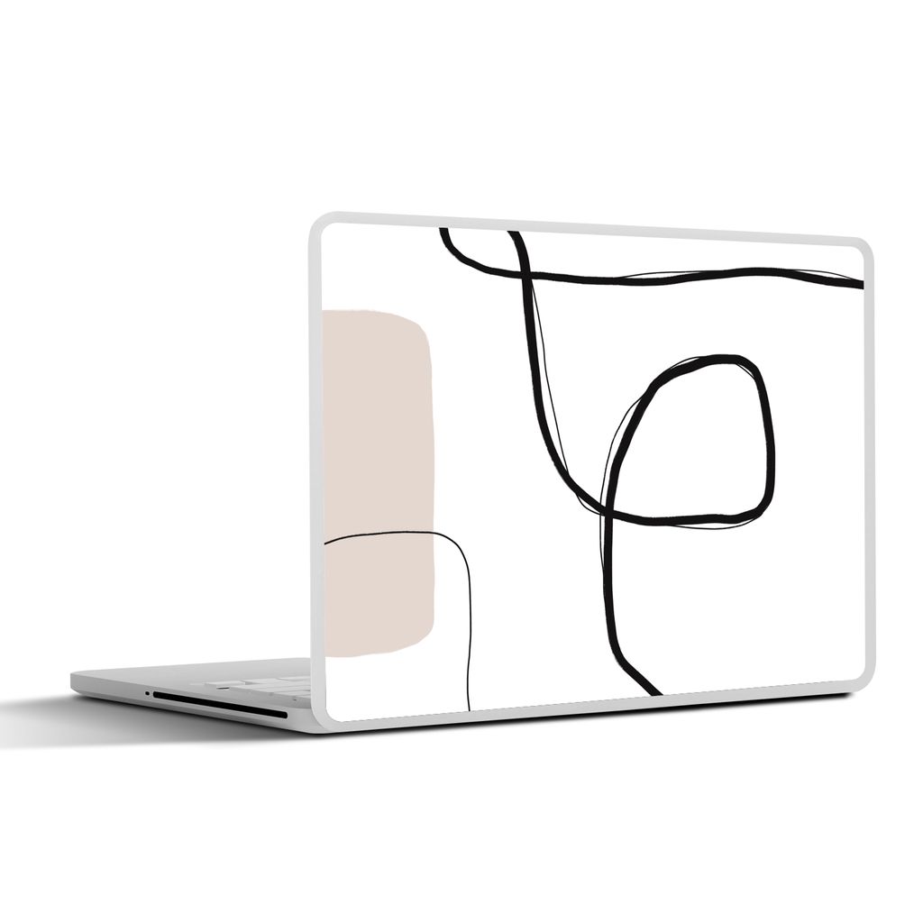 MuchoWow Laptop Aufkleber Sticker Cover Abstrakt - Pastell - Minimalismus 36.5x27.5 cm - Laptop-Sticker