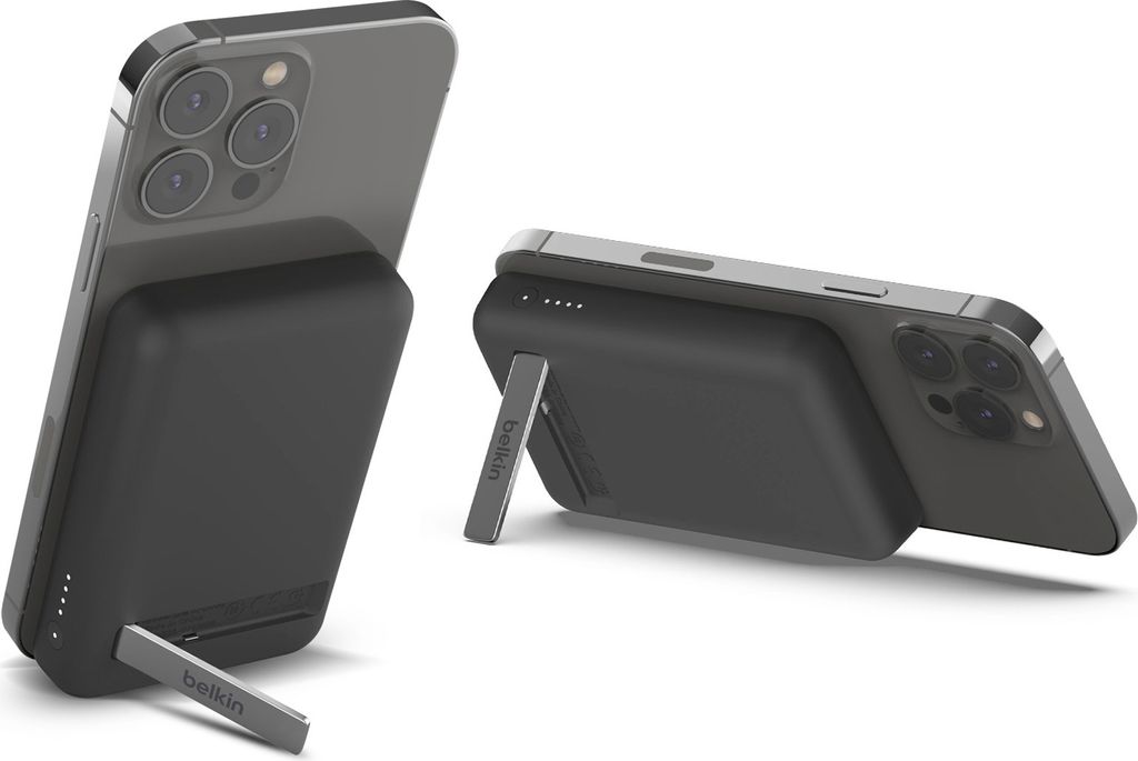 Belkin magnet./drahtl. Powerbank 5.000mAh schw.mit Fuß Produktbild 8