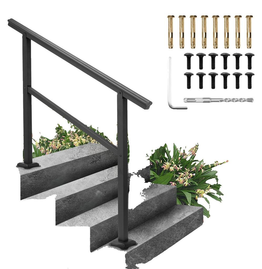 VEVOR Handlauf Geländer Außentreppen 48X35,5 Zoll Produktbild 