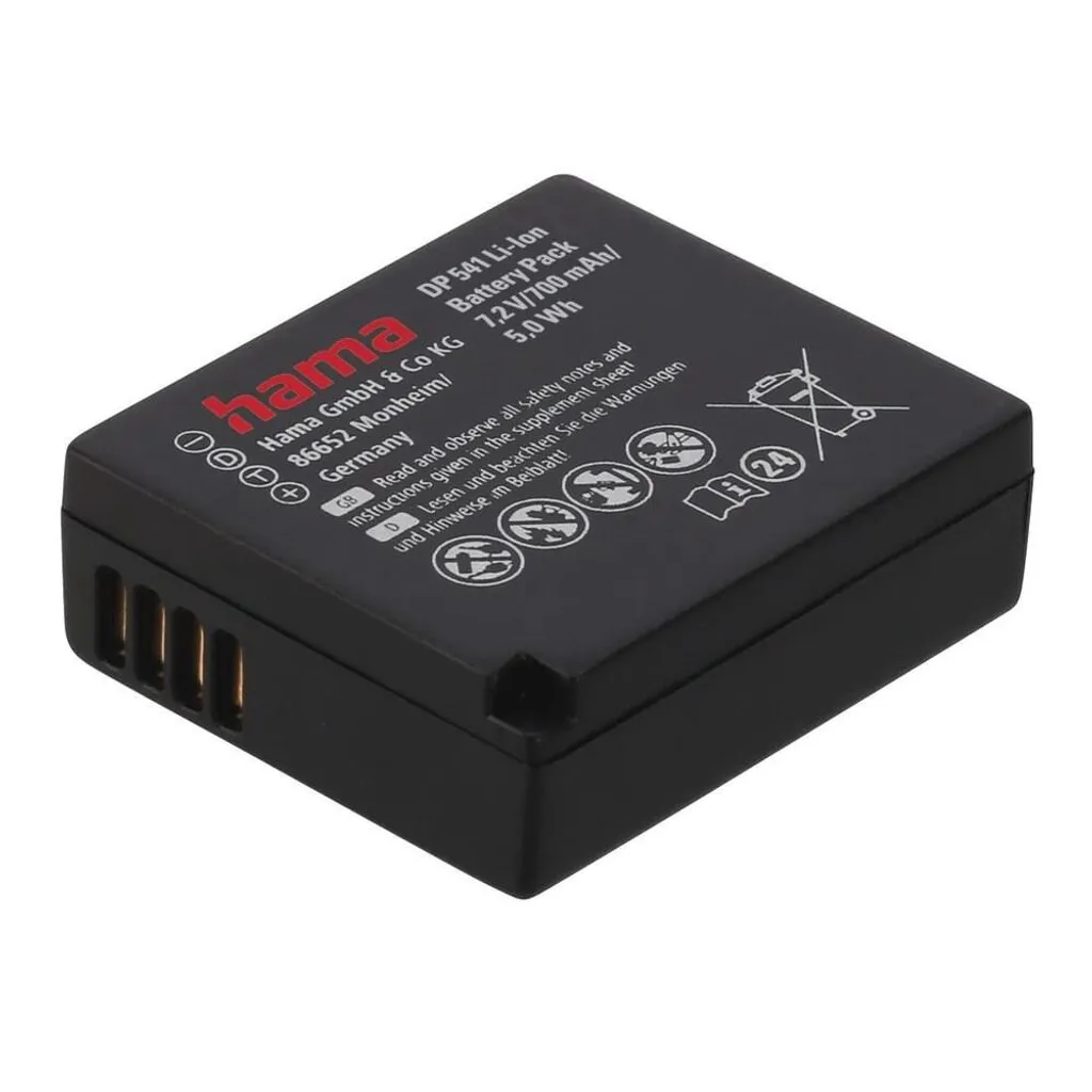 Hama DP 541 Batteria Li-Ion 700mAh per Panasonic DMW-BLG10 - 00077541