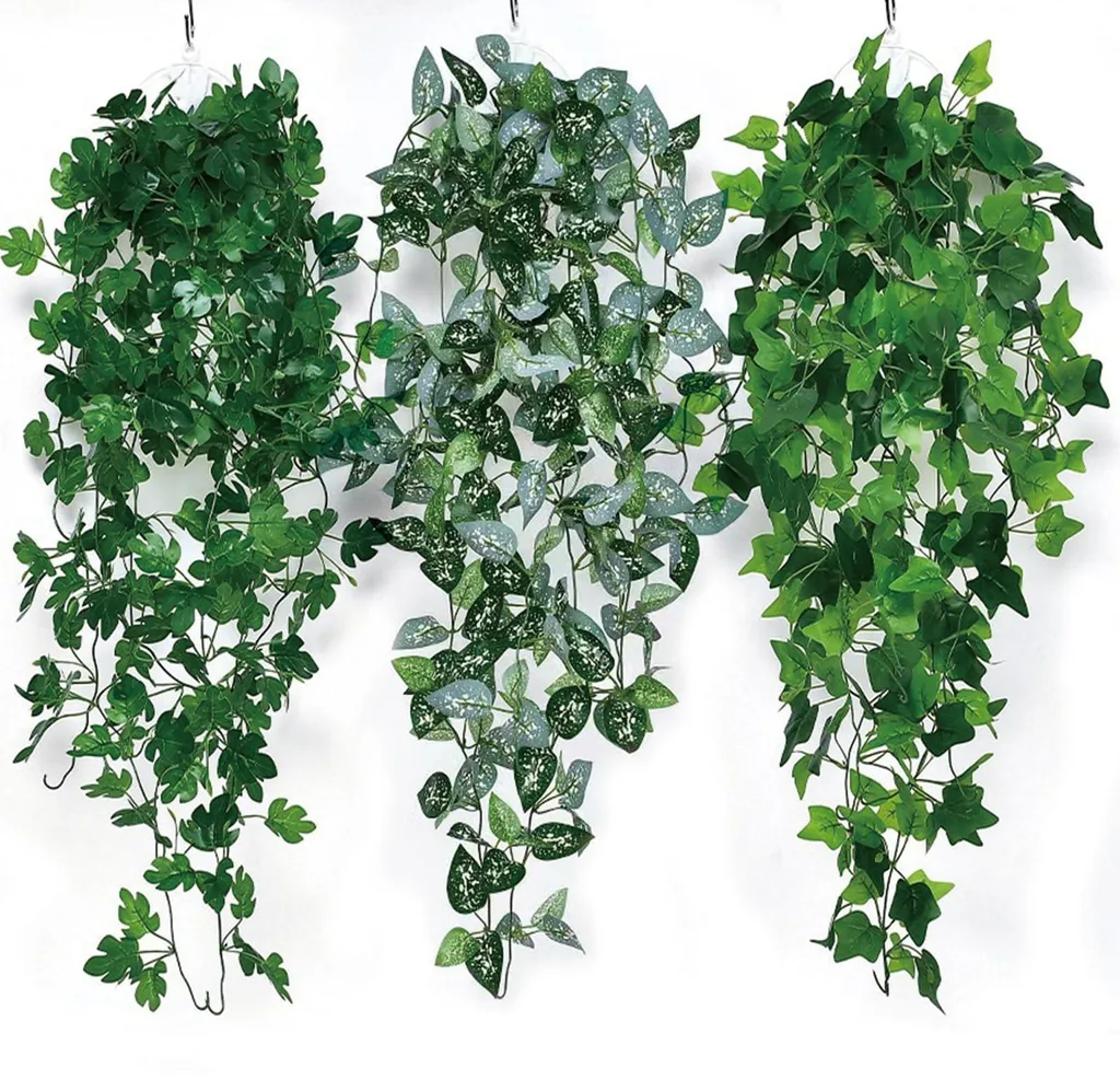 Plantes suspendues artificielles sans entretien pour zone sans lumière