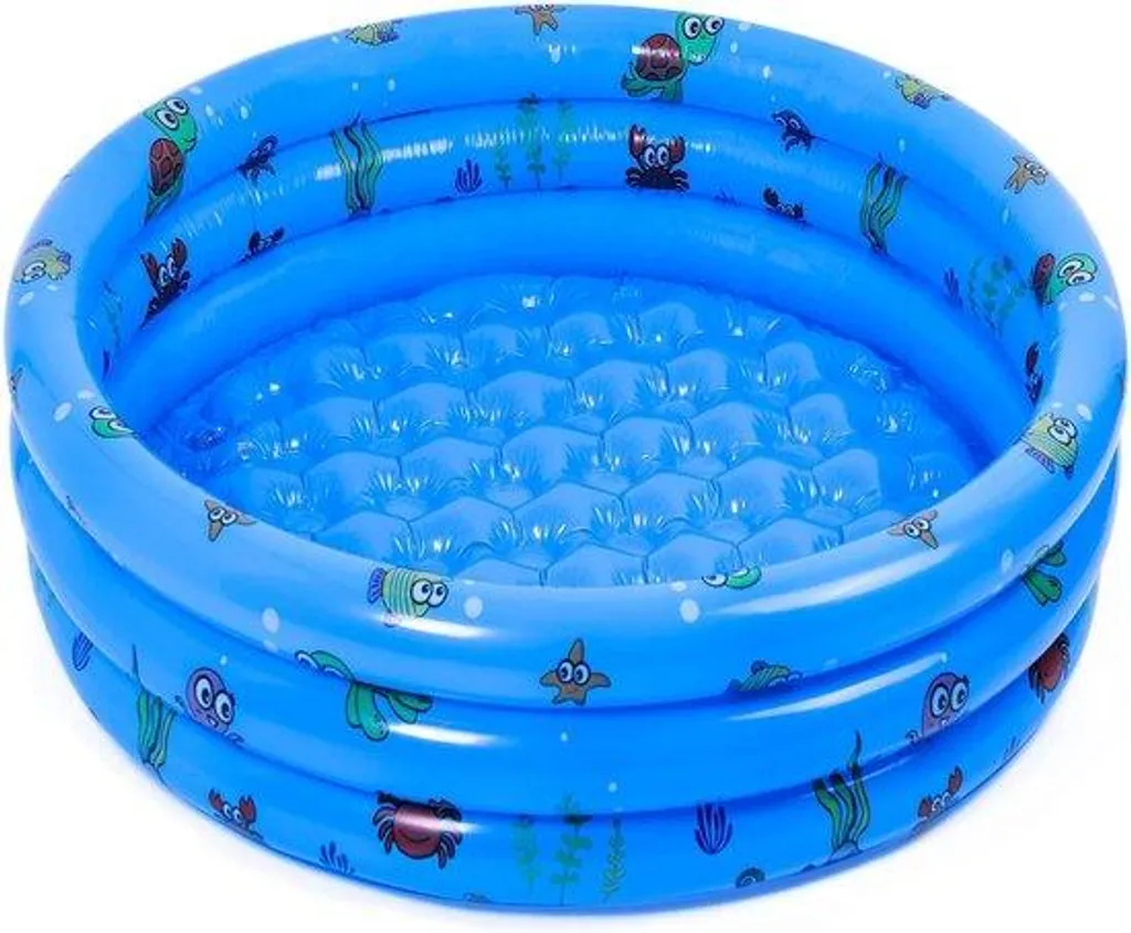 Pataugeoire gonflable ronde 130 cm pour enfant avec parois souples